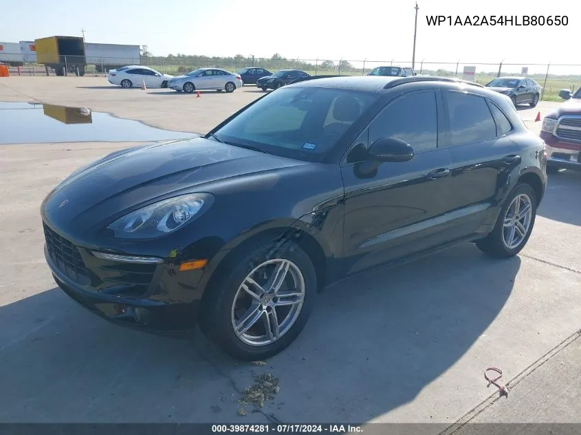 2017 Porsche Macan VIN: WP1AA2A54HLB80650 Lot: 39874281