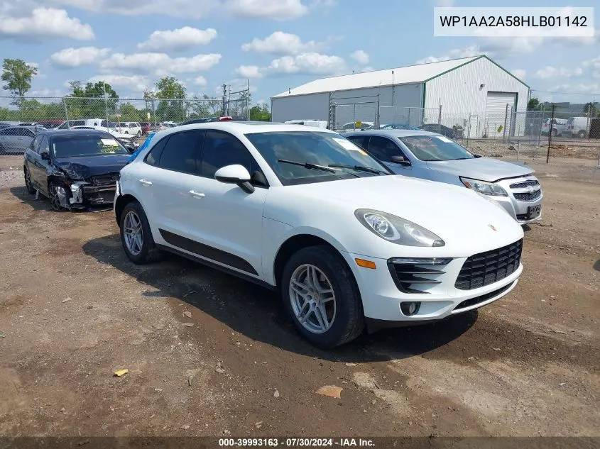 2017 Porsche Macan VIN: WP1AA2A58HLB01142 Lot: 39993163