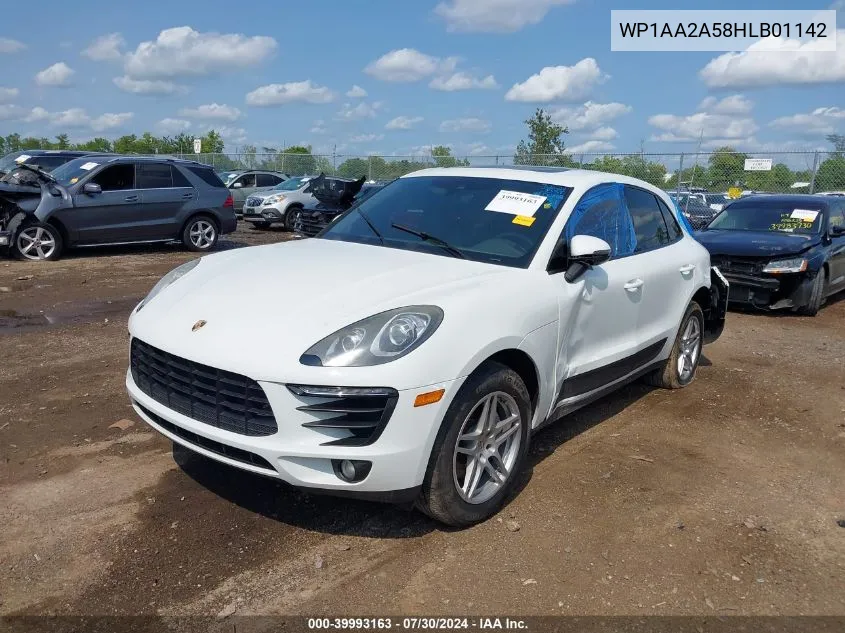 2017 Porsche Macan VIN: WP1AA2A58HLB01142 Lot: 39993163