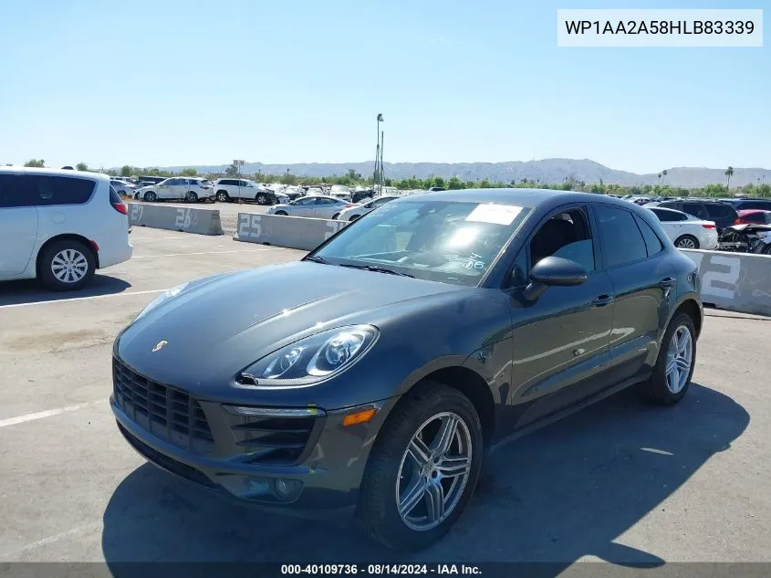 2017 Porsche Macan VIN: WP1AA2A58HLB83339 Lot: 40109736