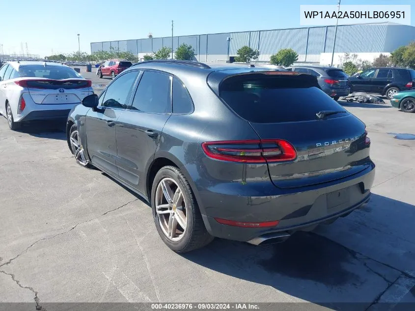 WP1AA2A50HLB06951 2017 Porsche Macan