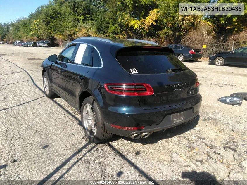 WP1AB2A53HLB20436 2017 Porsche Macan S