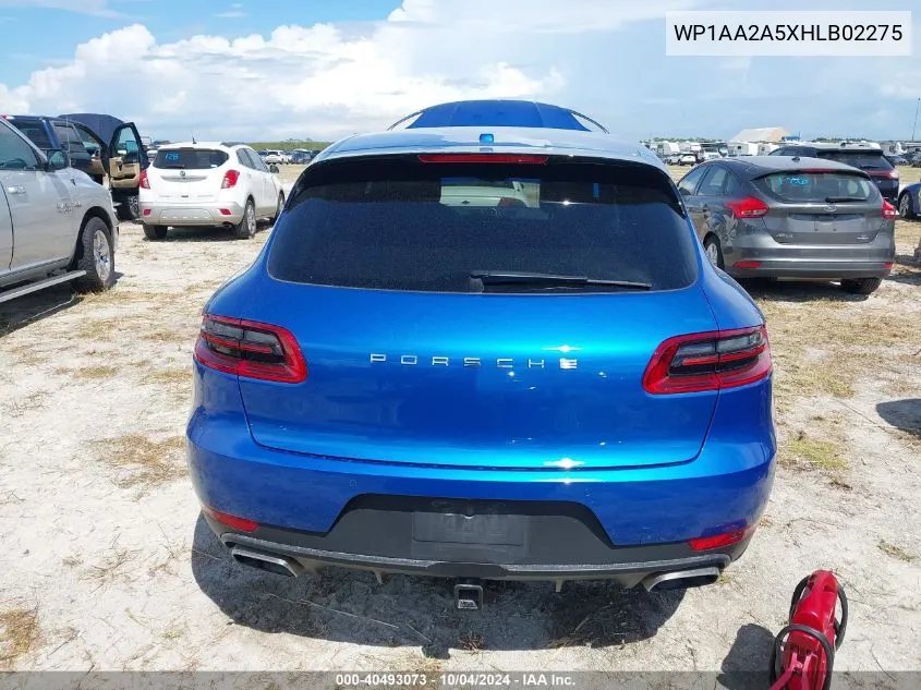 2017 Porsche Macan VIN: WP1AA2A5XHLB02275 Lot: 40493073