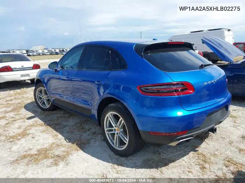 2017 Porsche Macan VIN: WP1AA2A5XHLB02275 Lot: 40493073