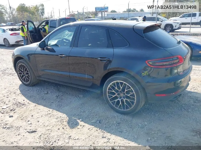 2017 Porsche Macan S VIN: WP1AB2A51HLB13498 Lot: 40590136