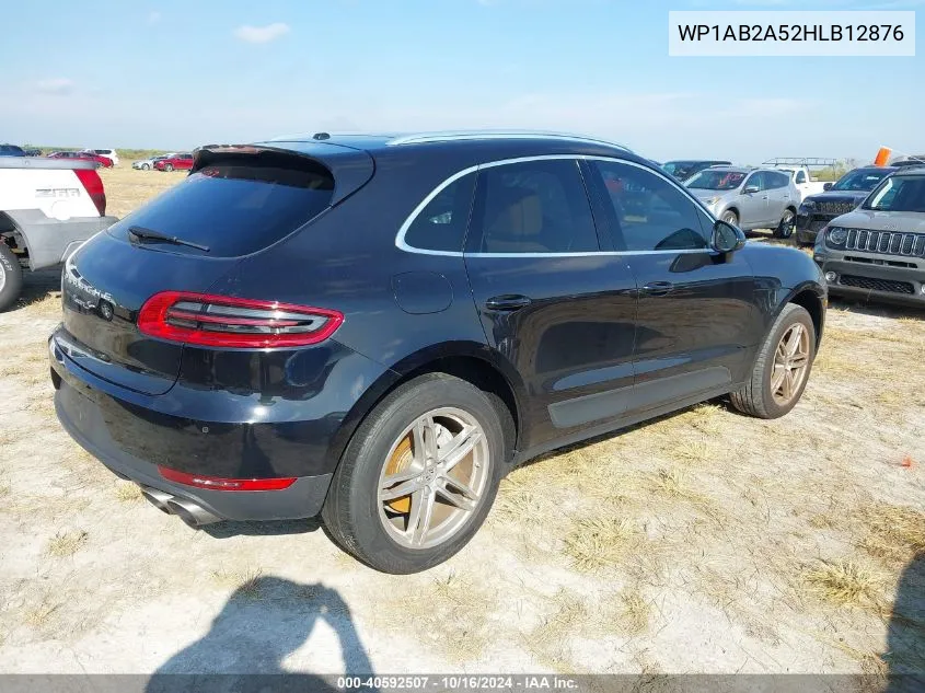 2017 Porsche Macan S VIN: WP1AB2A52HLB12876 Lot: 40592507