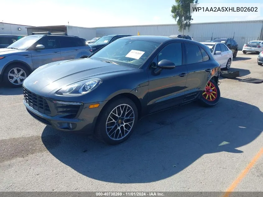 2017 Porsche Macan VIN: WP1AA2A5XHLB02602 Lot: 40738269