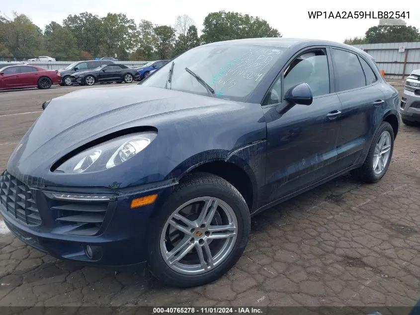 2017 Porsche Macan VIN: WP1AA2A59HLB82541 Lot: 40765278