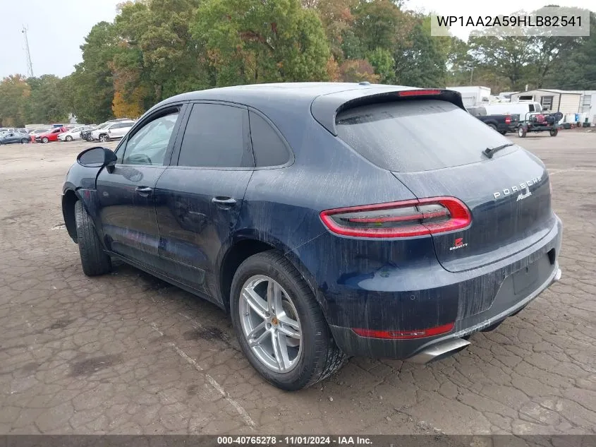 2017 Porsche Macan VIN: WP1AA2A59HLB82541 Lot: 40765278