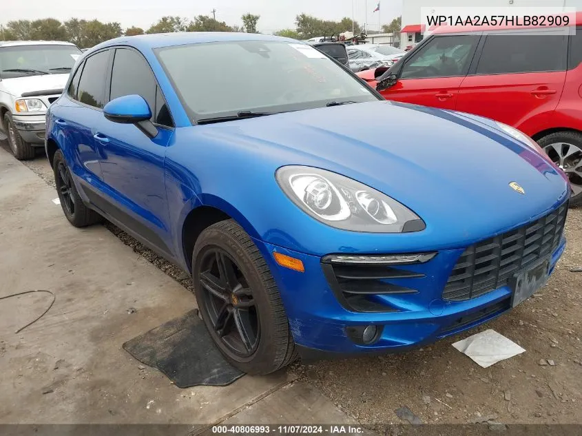 2017 Porsche Macan VIN: WP1AA2A57HLB82909 Lot: 40806993