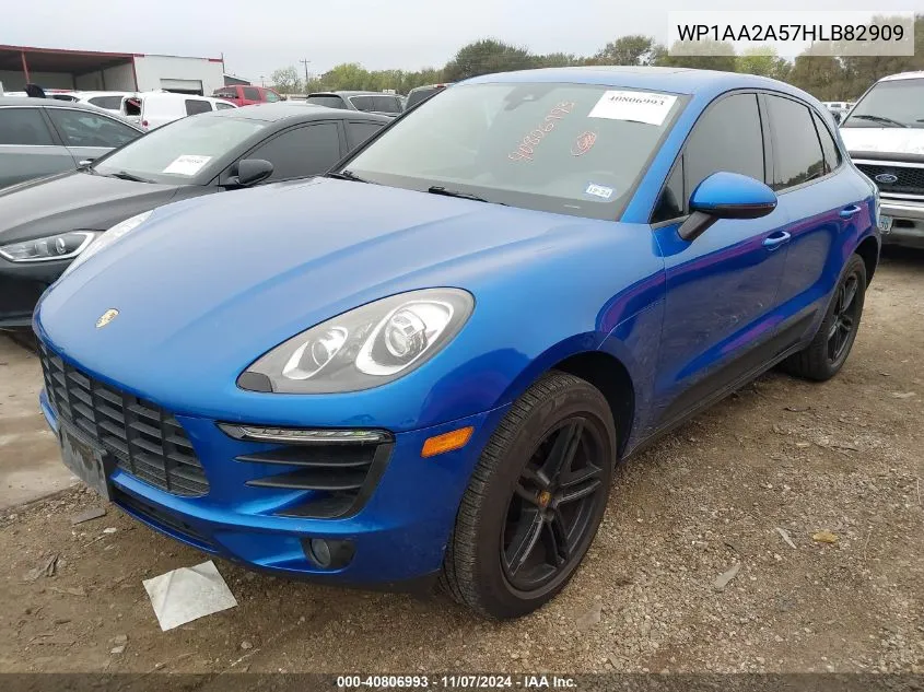 2017 Porsche Macan VIN: WP1AA2A57HLB82909 Lot: 40806993