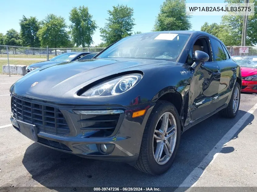 2018 Porsche Macan S VIN: WP1AB2A54JLB35775 Lot: 39747236