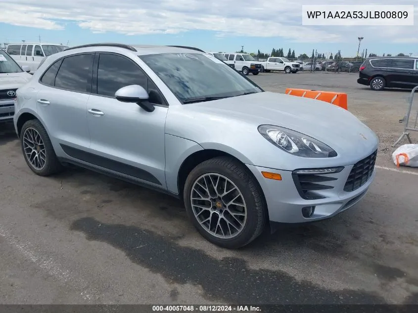 2018 Porsche Macan VIN: WP1AA2A53JLB00809 Lot: 40057048