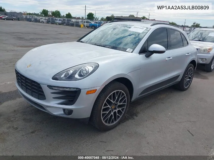 2018 Porsche Macan VIN: WP1AA2A53JLB00809 Lot: 40057048