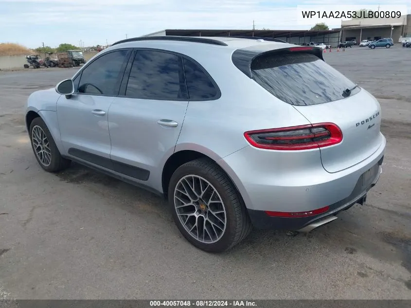 2018 Porsche Macan VIN: WP1AA2A53JLB00809 Lot: 40057048