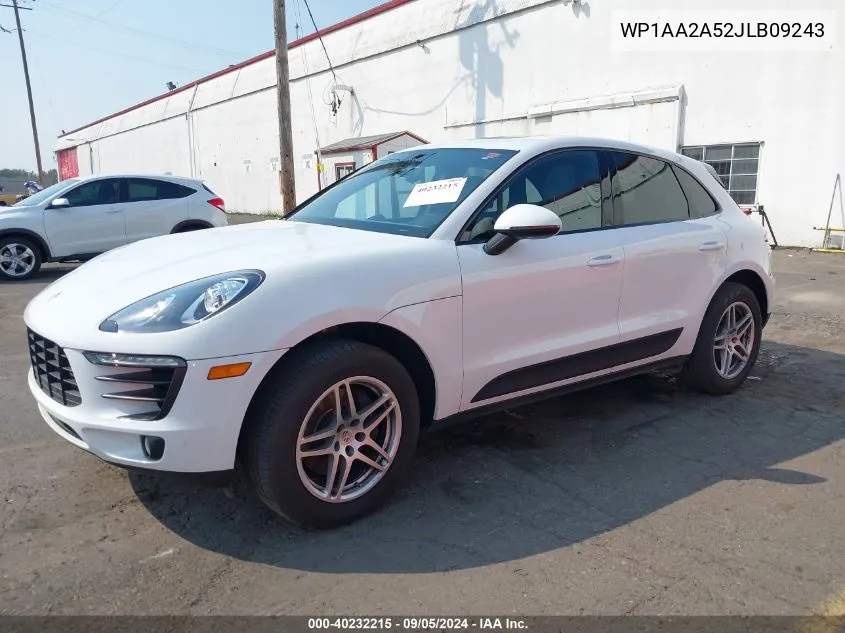 2018 Porsche Macan VIN: WP1AA2A52JLB09243 Lot: 40232215