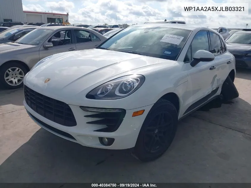 WP1AA2A5XJLB03321 2018 Porsche Macan