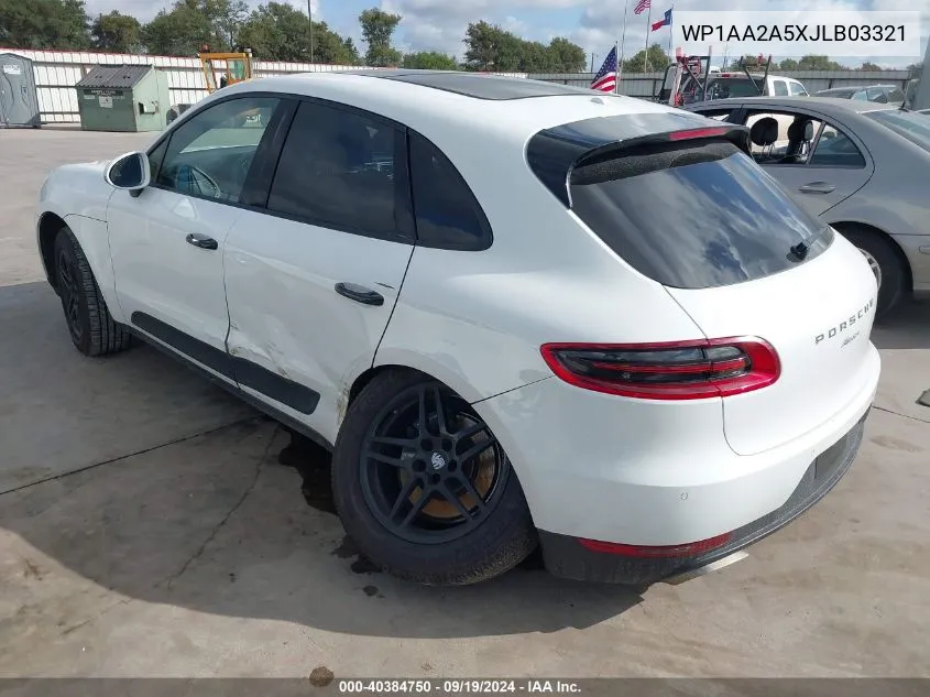 WP1AA2A5XJLB03321 2018 Porsche Macan