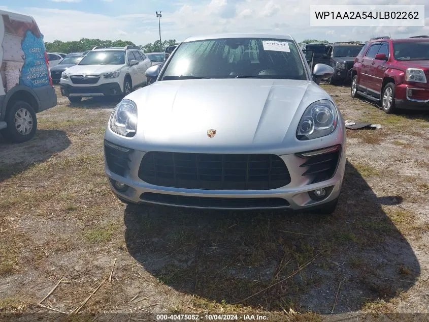 2018 Porsche Macan VIN: WP1AA2A54JLB02262 Lot: 40475052