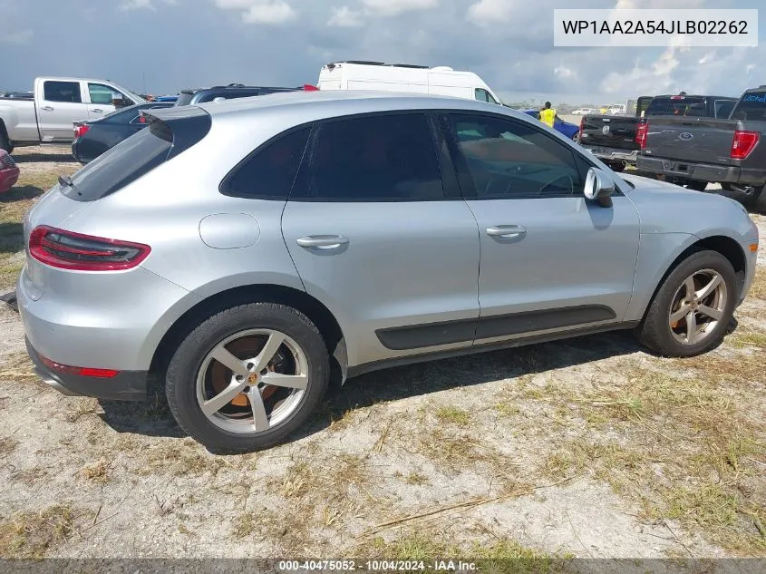 2018 Porsche Macan VIN: WP1AA2A54JLB02262 Lot: 40475052