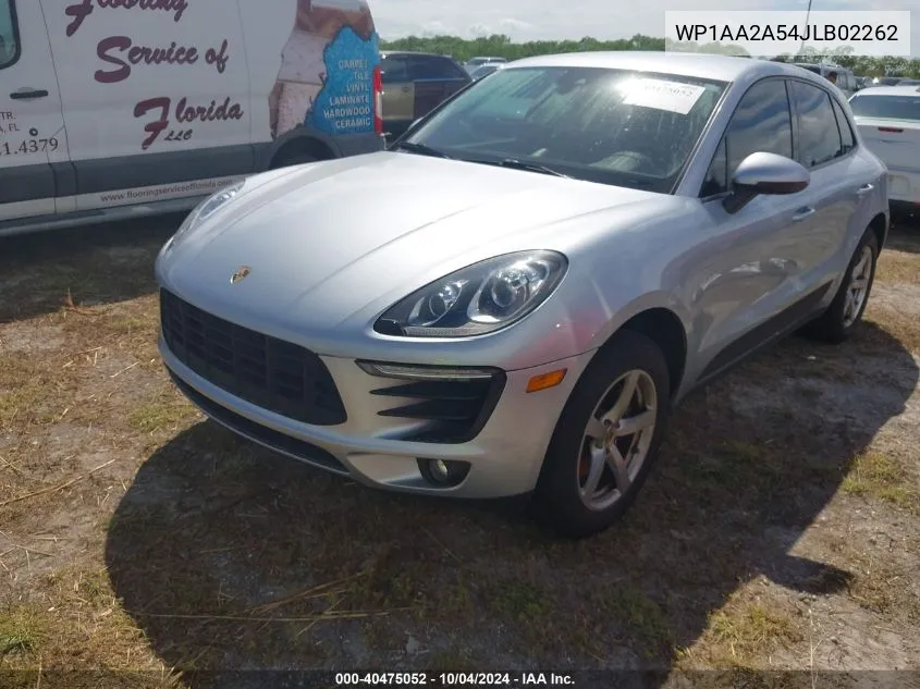 2018 Porsche Macan VIN: WP1AA2A54JLB02262 Lot: 40475052