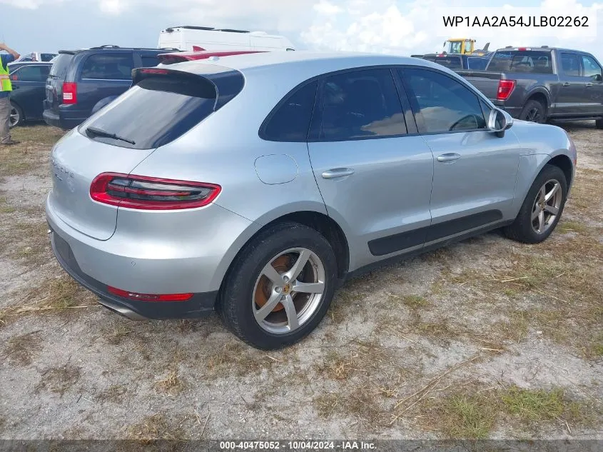 2018 Porsche Macan VIN: WP1AA2A54JLB02262 Lot: 40475052