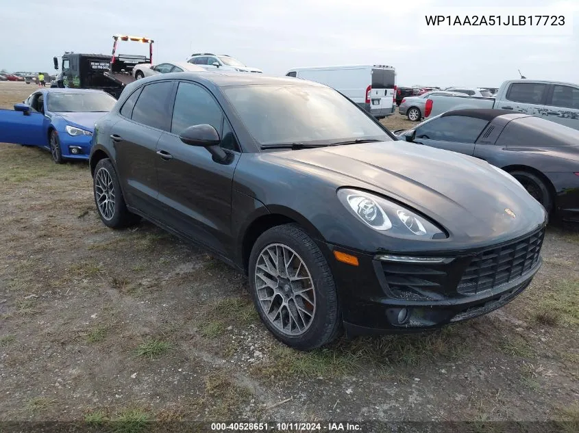 2018 Porsche Macan VIN: WP1AA2A51JLB17723 Lot: 40528651