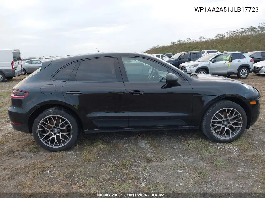 2018 Porsche Macan VIN: WP1AA2A51JLB17723 Lot: 40528651