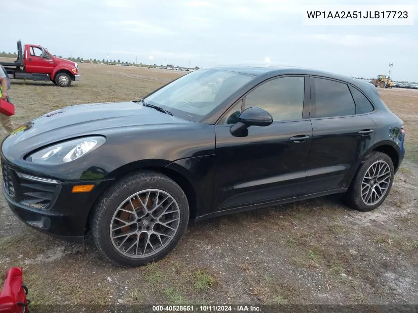 2018 Porsche Macan VIN: WP1AA2A51JLB17723 Lot: 40528651