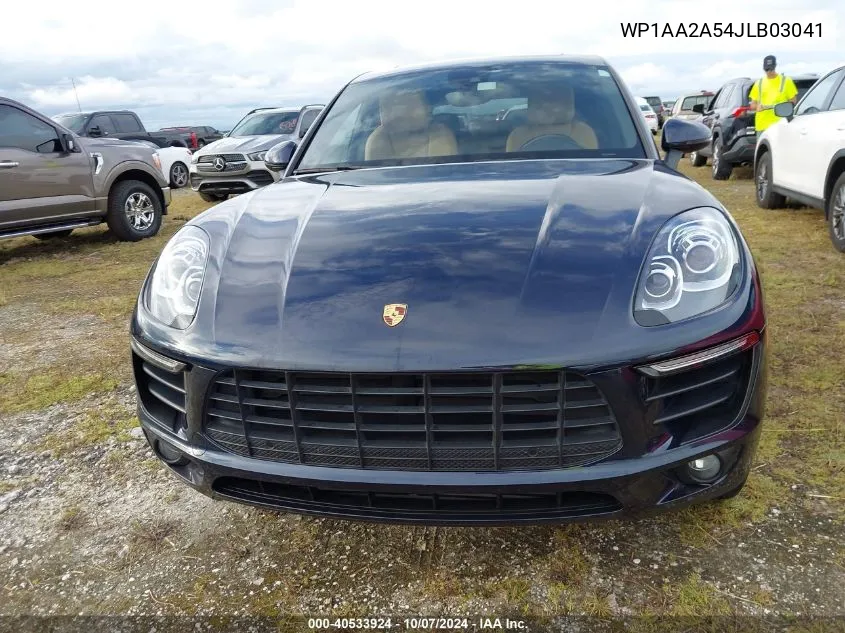 2018 Porsche Macan VIN: WP1AA2A54JLB03041 Lot: 40533924