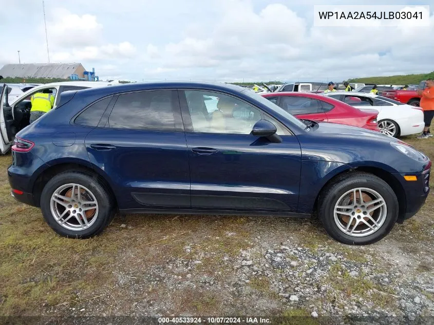 2018 Porsche Macan VIN: WP1AA2A54JLB03041 Lot: 40533924