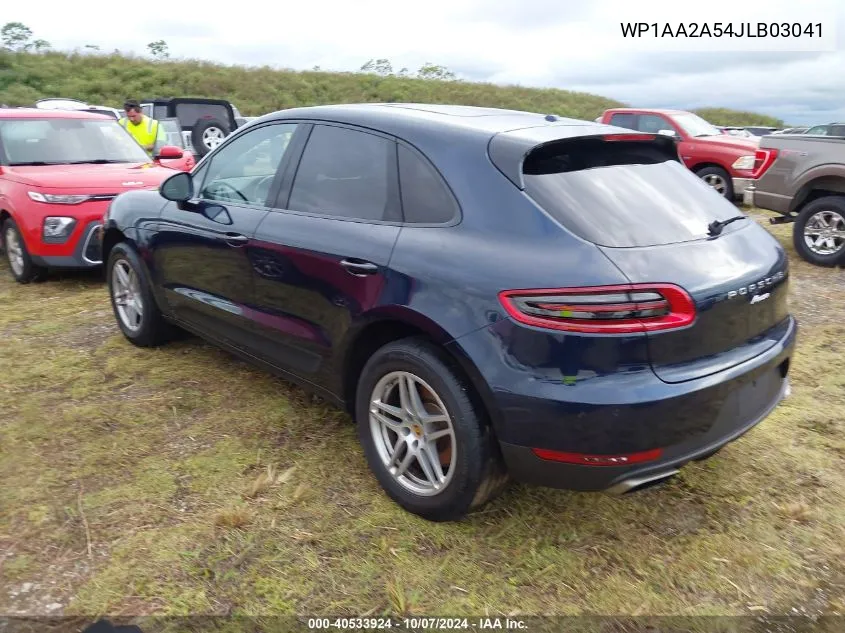 2018 Porsche Macan VIN: WP1AA2A54JLB03041 Lot: 40533924