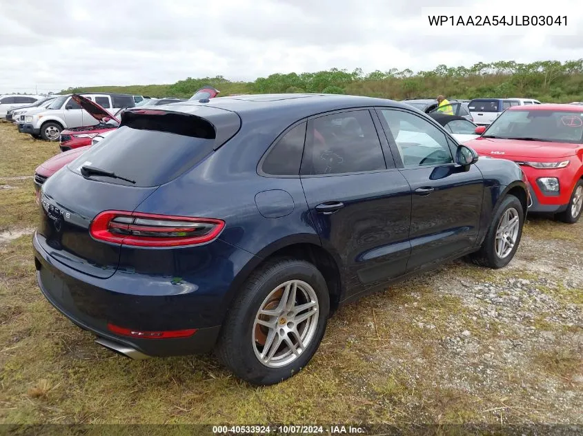 2018 Porsche Macan VIN: WP1AA2A54JLB03041 Lot: 40533924