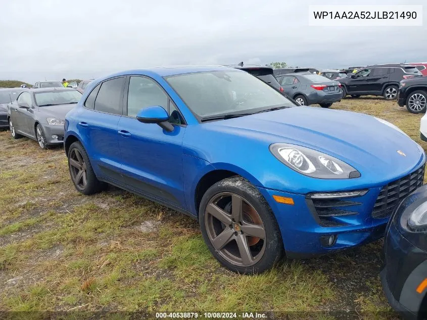 2018 Porsche Macan VIN: WP1AA2A52JLB21490 Lot: 40538879