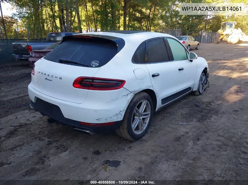 2018 Porsche Macan VIN: WP1AA2A5XJLB14061 Lot: 40558505