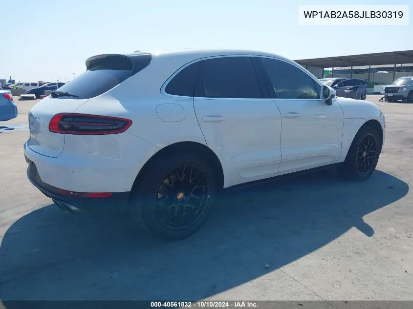 2018 Porsche Macan S VIN: WP1AB2A58JLB30319 Lot: 40561832