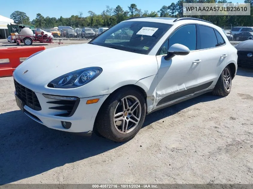 2018 Porsche Macan VIN: WP1AA2A57JLB23610 Lot: 40572716