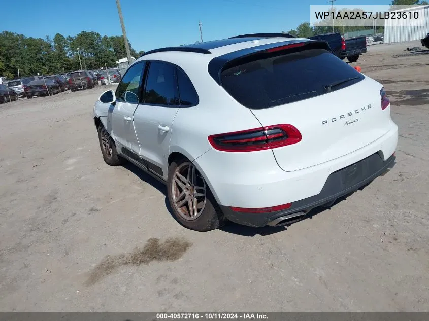 2018 Porsche Macan VIN: WP1AA2A57JLB23610 Lot: 40572716