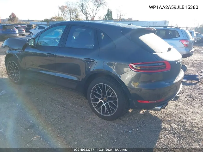 2018 Porsche Macan Sport Edition VIN: WP1AA2A59JLB15380 Lot: 40723777