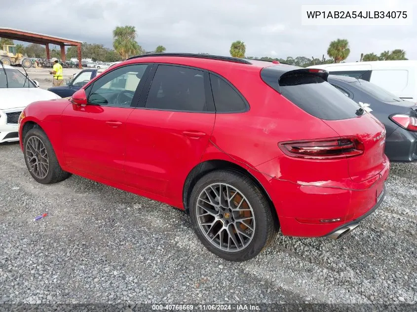 2018 Porsche Macan S VIN: WP1AB2A54JLB34075 Lot: 40768669