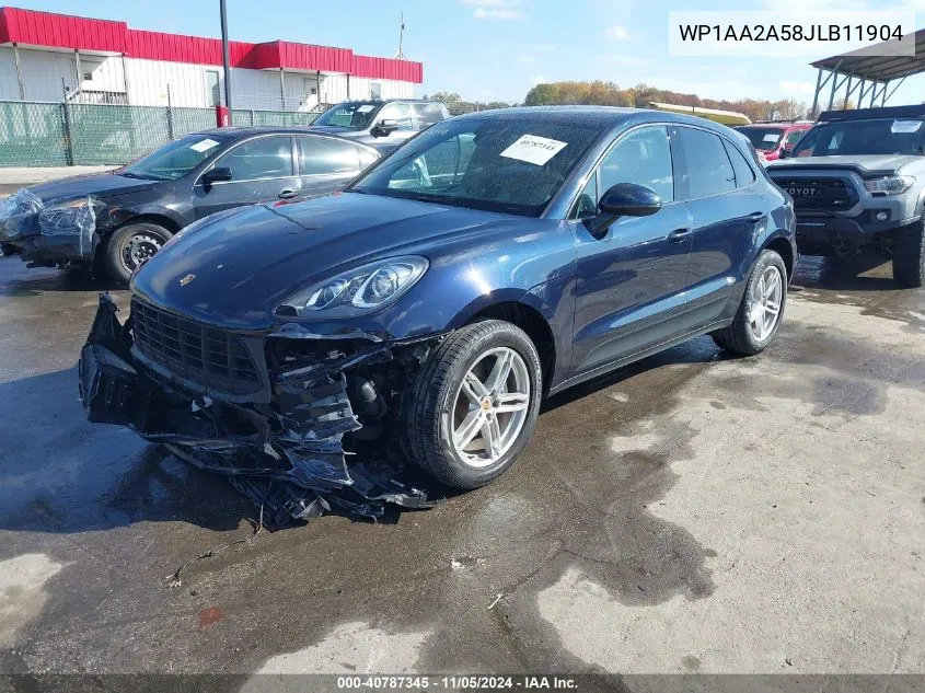 2018 Porsche Macan VIN: WP1AA2A58JLB11904 Lot: 40787345