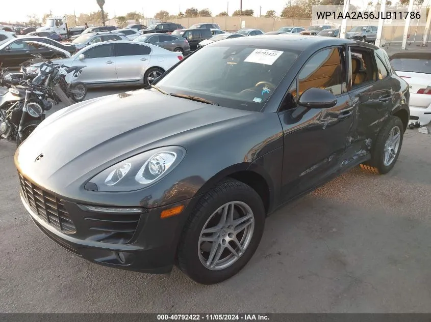 2018 Porsche Macan VIN: WP1AA2A56JLB11786 Lot: 40792422