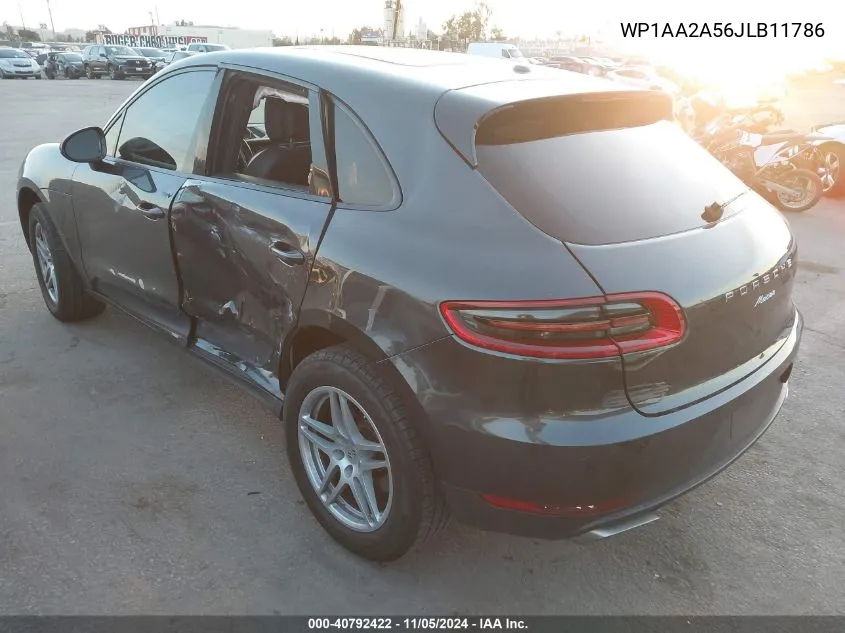 2018 Porsche Macan VIN: WP1AA2A56JLB11786 Lot: 40792422