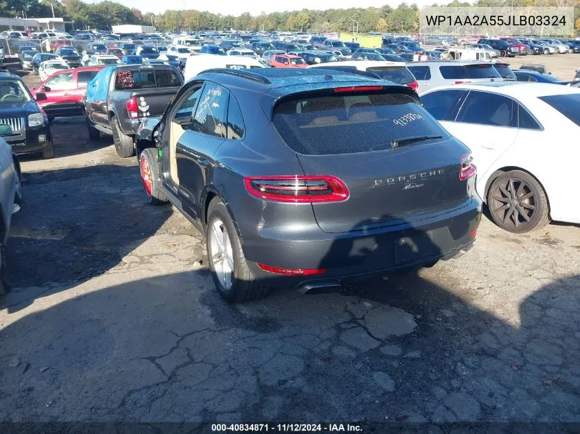 2018 Porsche Macan VIN: WP1AA2A55JLB03324 Lot: 40834871