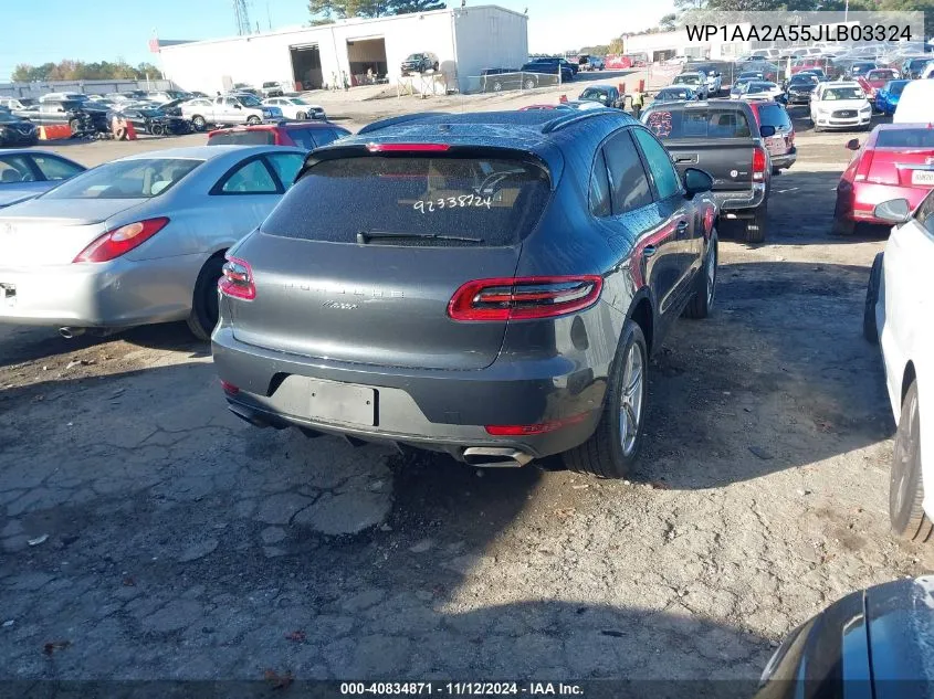 2018 Porsche Macan VIN: WP1AA2A55JLB03324 Lot: 40834871