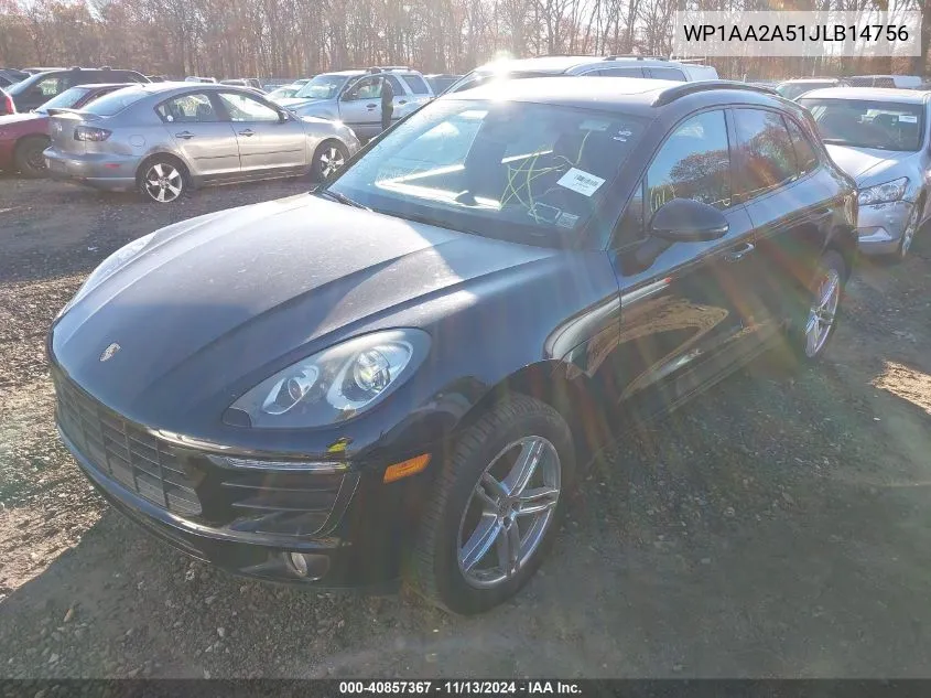 2018 Porsche Macan VIN: WP1AA2A51JLB14756 Lot: 40857367