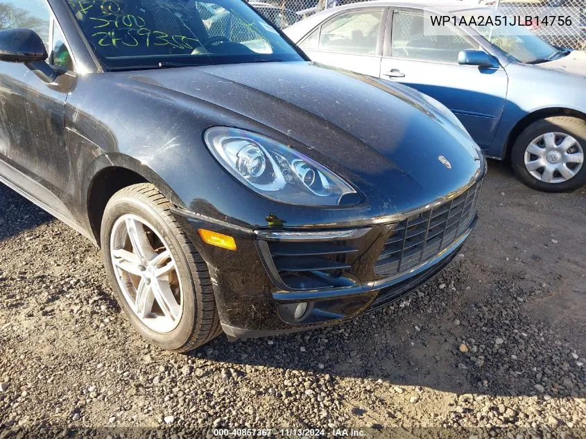 2018 Porsche Macan VIN: WP1AA2A51JLB14756 Lot: 40857367