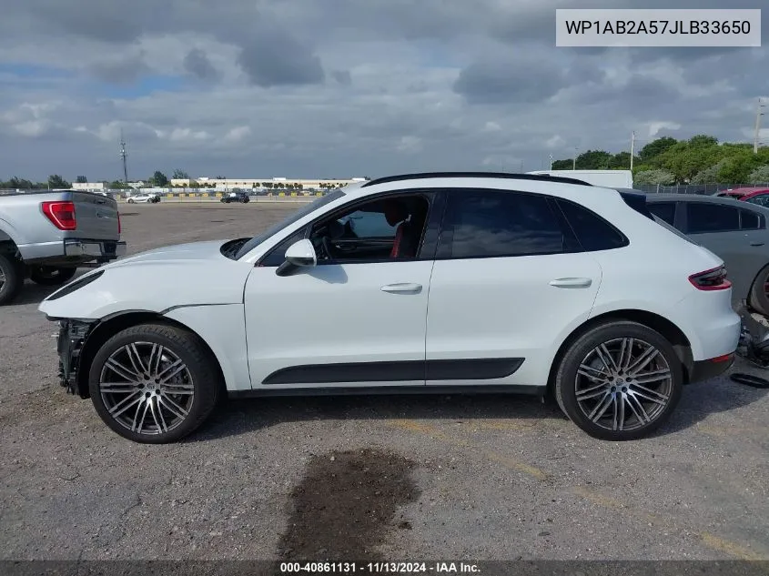 2018 Porsche Macan S VIN: WP1AB2A57JLB33650 Lot: 40861131