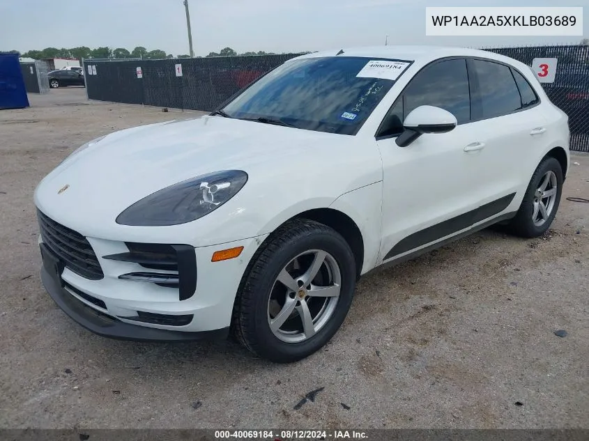 WP1AA2A5XKLB03689 2019 Porsche Macan