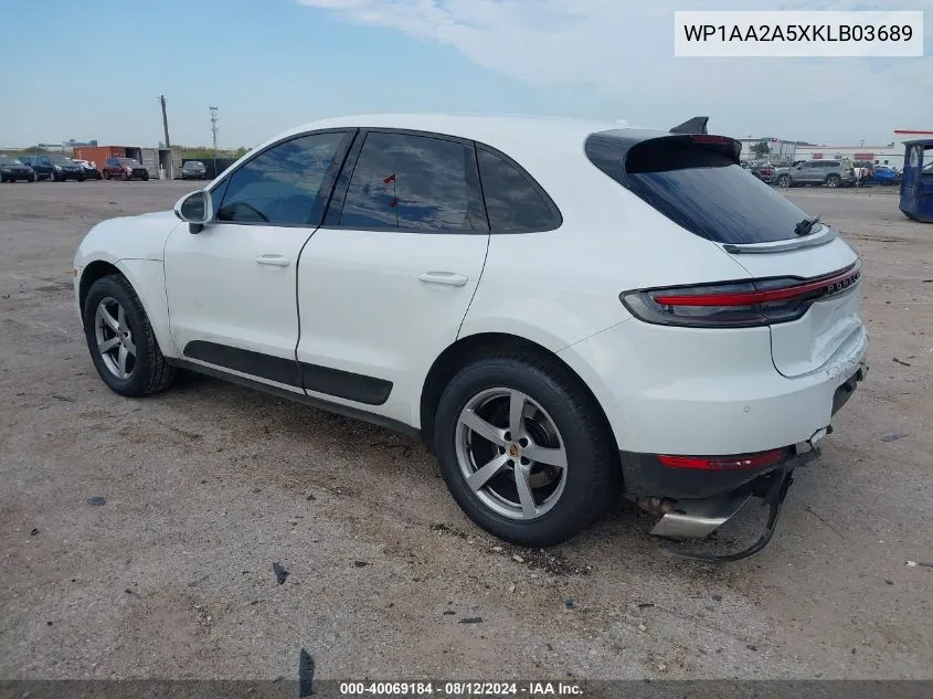 WP1AA2A5XKLB03689 2019 Porsche Macan